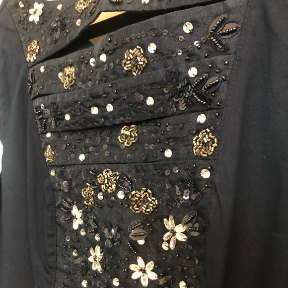 Navy Jewel Dress - French Connection - Picture 3 of 8